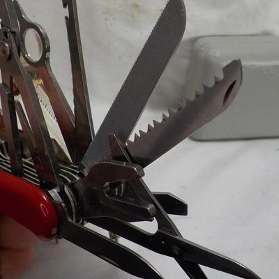 Swiss Army super 16 blades for survivle .pocket knife   est. $ 20 to $100.