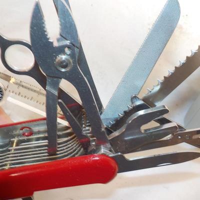 Swiss Army super 16 blades for survivle .pocket knife   est. $ 20 to $100.