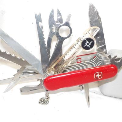 Swiss Army super 16 blades for survivle .pocket knife   est. $ 20 to $100.