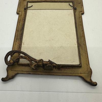 Rare WWI Painted Cast Iron Frame With Soldier Photo