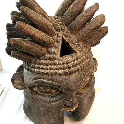 Lot #226 A Highlight of the Collection!  Bamoun Helmet - Cameroun