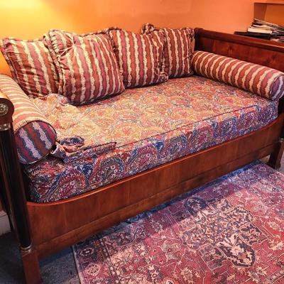 Lot #228  Contemporary Bed made in the French Empire Style "Lit un Bateau"