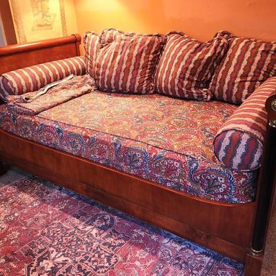 Lot #228  Contemporary Bed made in the French Empire Style "Lit un Bateau"