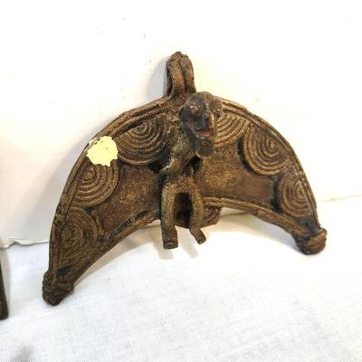 Lot #235  Lot of 2 Mossi Tribe Pendants - Bronze