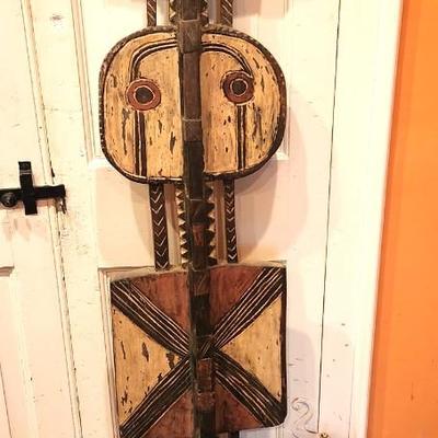 Lot #236   A Highlight of the Collection - Bobo Fing Mask - 61" tall.