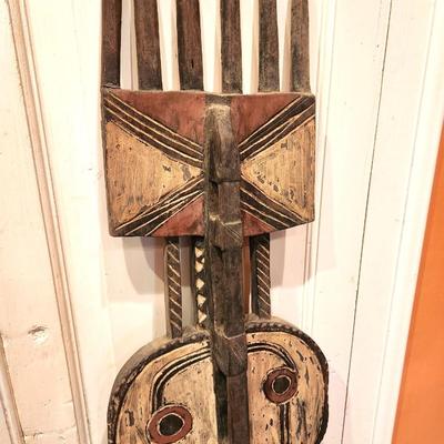 Lot #236   A Highlight of the Collection - Bobo Fing Mask - 61" tall.