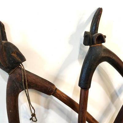 Lot #240  Bambara Dance Rattle and 2 extra frames