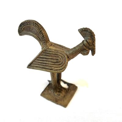 Lot #249  Ashanti Miniature Brass Rooster