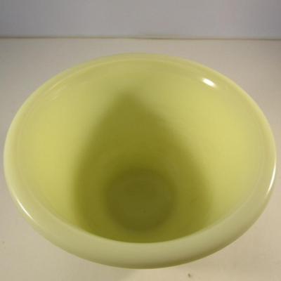 Vintage Custard Colored Uranium Glass Bowl- Approx 6 1/2
