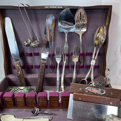 Rogers silver plate, stainless Silverware, other utensils