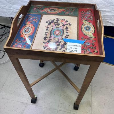 Robert Weiss Made in Peru Removable Tray, Coasters on stand