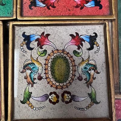 Robert Weiss Made in Peru Removable Tray, Coasters on stand