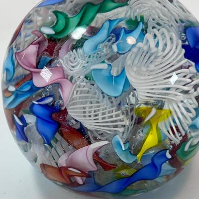 Six Murano glass Paperweights