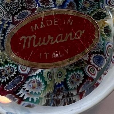 Six Murano glass Paperweights