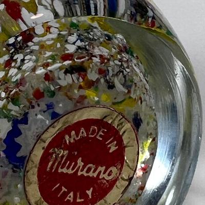 Six Murano glass Paperweights