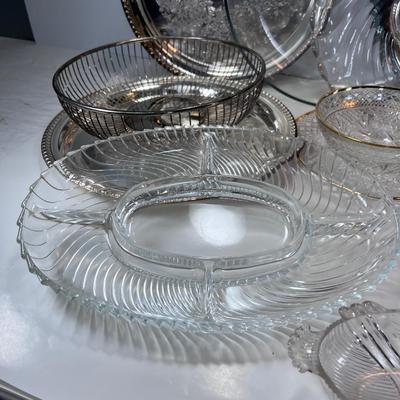 Glass and silver plated collectibles