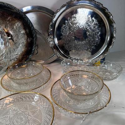 Glass and silver plated collectibles