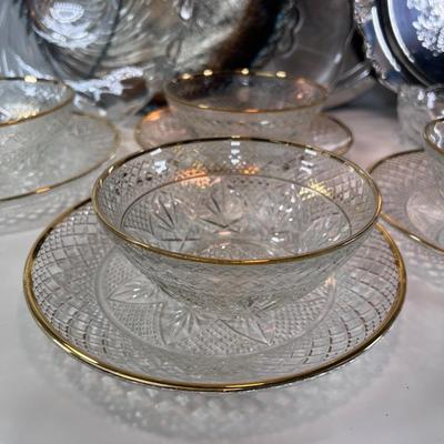 Glass and silver plated collectibles