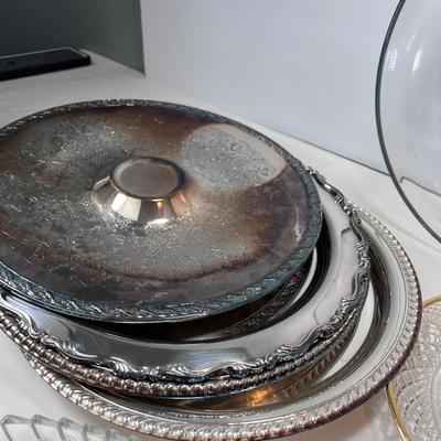 Glass and silver plated collectibles