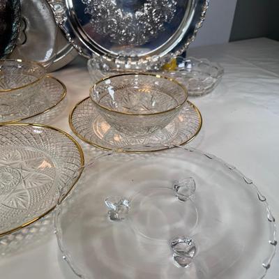 Glass and silver plated collectibles