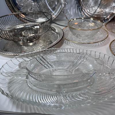 Glass and silver plated collectibles