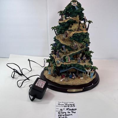 Thomas Kincaid Nativity lighted ceramic Tree