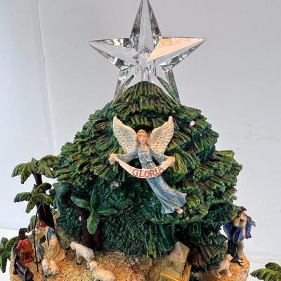 Thomas Kincaid Nativity lighted ceramic Tree