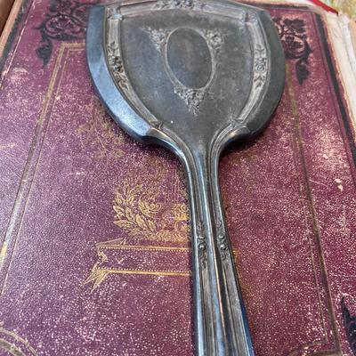 Antiques wonderful music folio with metal spine