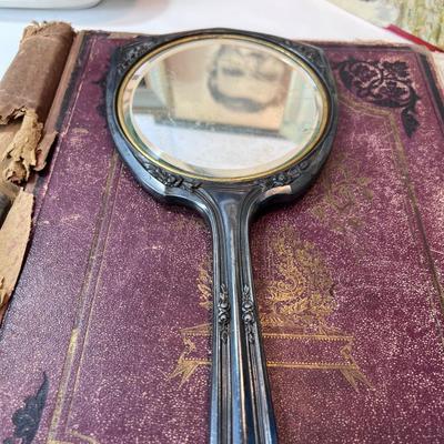 Antiques wonderful music folio with metal spine