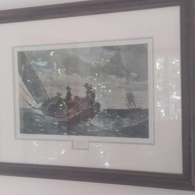Framed Art Print ' A Fair Wind' by Winslow Homer
