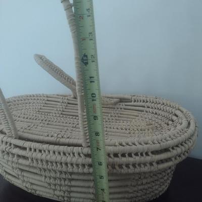 Rope Weave Lidded Basket