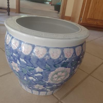 Ceramic Chinese Floral Plant Pot