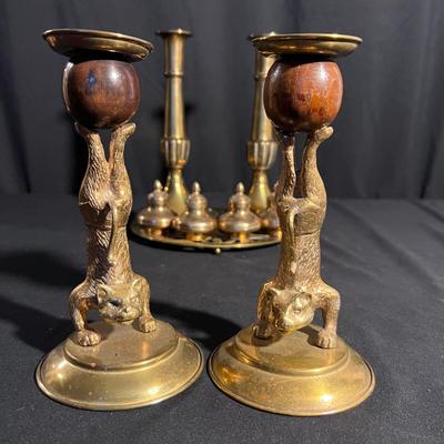 Brass Trivet, Candle Holders & More (K-RG)