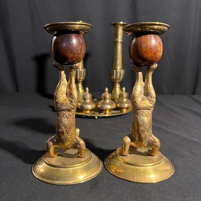 Brass Trivet, Candle Holders & More (K-RG)