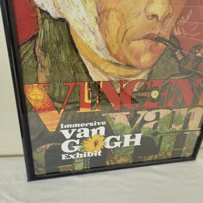 Bamboo Chair and Framed Van Gogh Prints (G-DW)