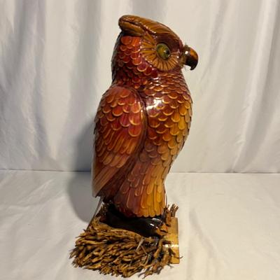 Unique Wicker Bamboo MCM Owl & Rooster Basket (K-RG)