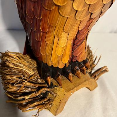 Unique Wicker Bamboo MCM Owl & Rooster Basket (K-RG)