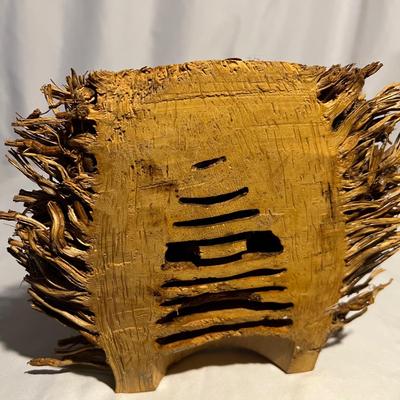 Unique Wicker Bamboo MCM Owl & Rooster Basket (K-RG)
