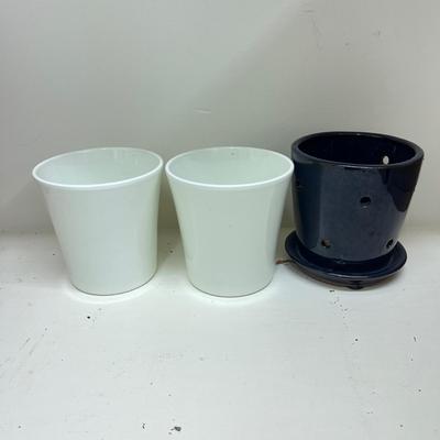 Variety of Colorful Ceramic Plant Pots (G-MG)