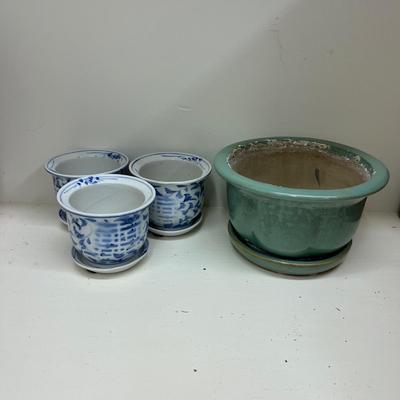Variety of Colorful Ceramic Plant Pots (G-MG)
