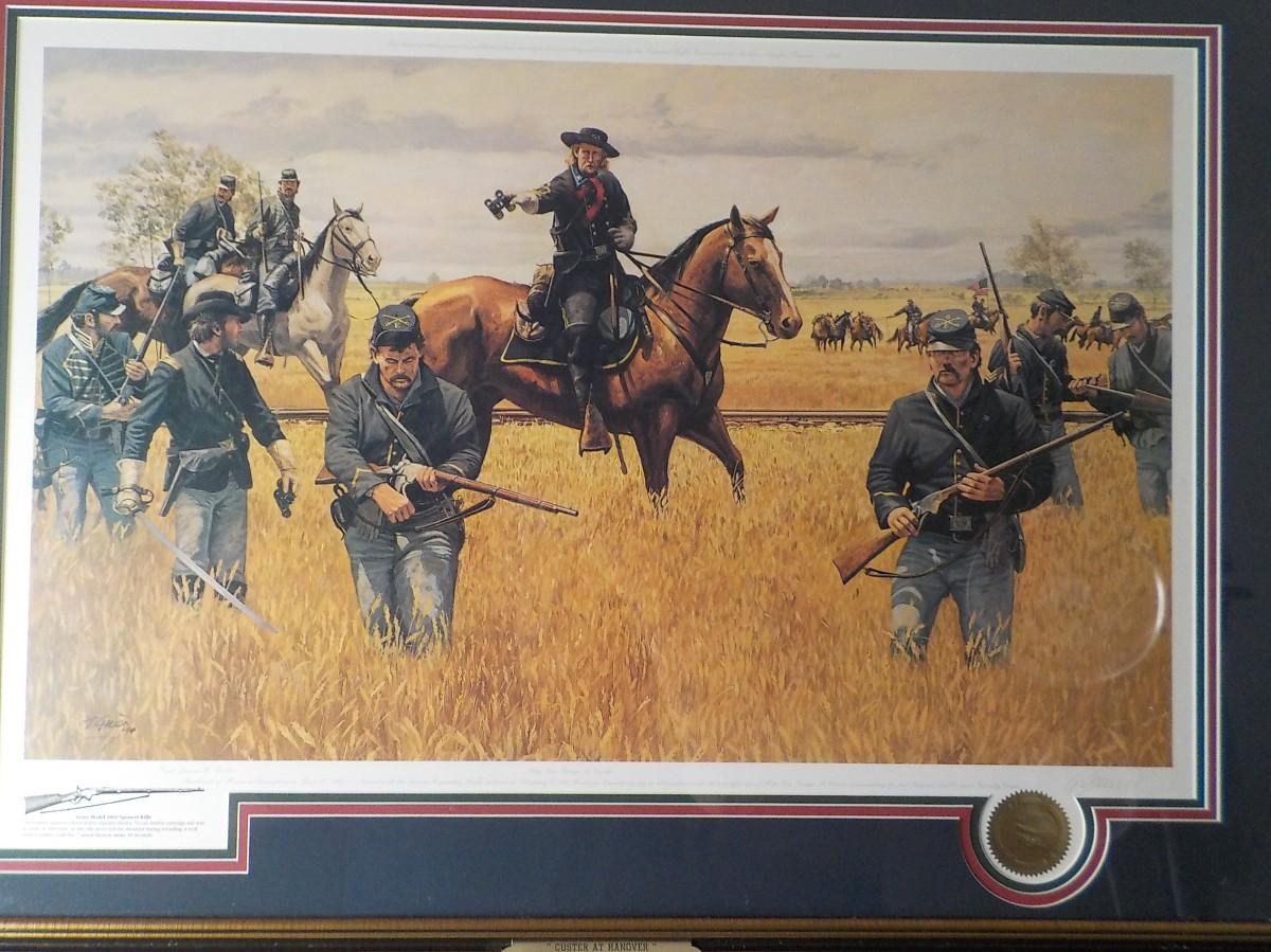 " "Custer at Hanover" by Dale Gallon. #519/ 1900, Firearms Series/ NRA ...