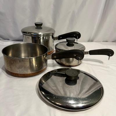 Revere Ware Copper Clad Pots & Pans (K-RG)