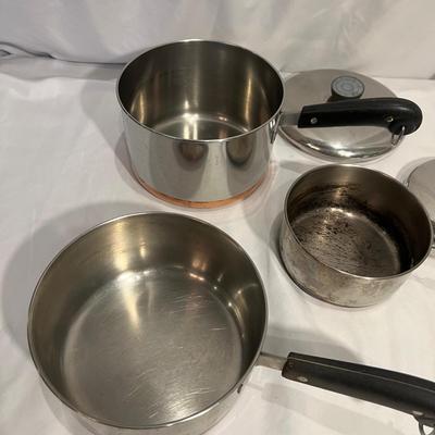 Revere Ware Copper Clad Pots & Pans (K-RG)