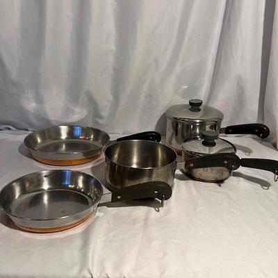 Revere Ware Copper Clad Pots & Pans (K-RG)