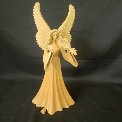 Three Ceramic Musical Angel Candleholders (G-DW)