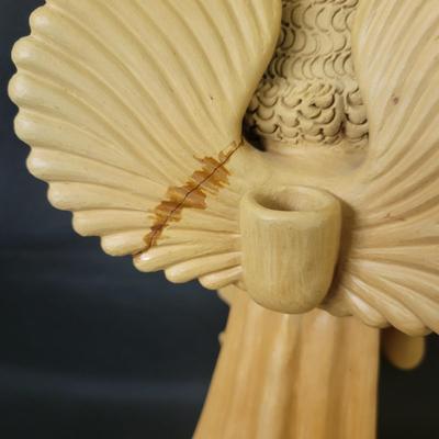 Three Ceramic Musical Angel Candleholders (G-DW)