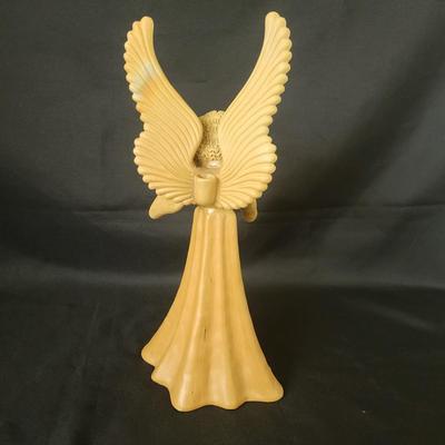 Three Ceramic Musical Angel Candleholders (G-DW)