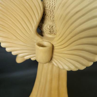 Three Ceramic Musical Angel Candleholders (G-DW)