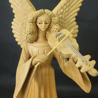 Three Ceramic Musical Angel Candleholders (G-DW)