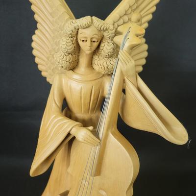 Three Ceramic Musical Angel Candleholders (G-DW)